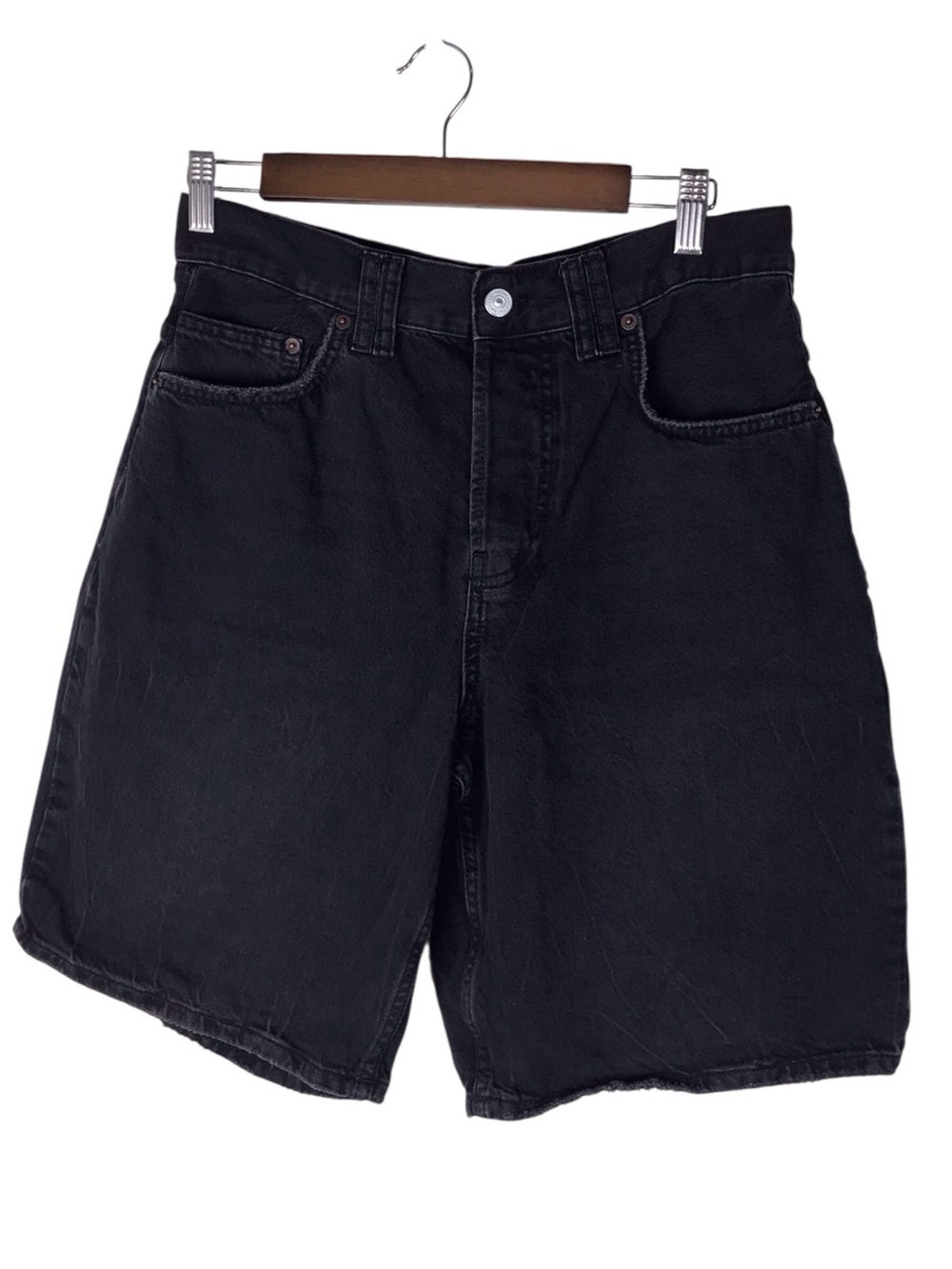 Free People We The Free Montana Bermuda Short in Black Size 27.